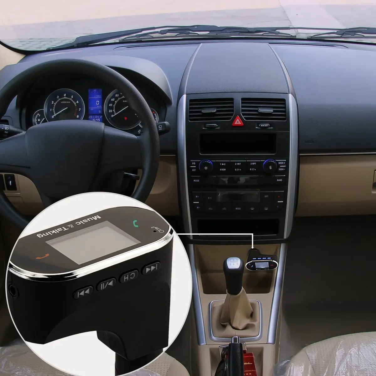 Новый автомобильный ЖК-модулятор FM-передатчик аудио микрофон беспроводное радио