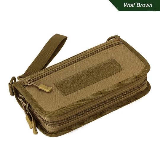 Wolf Brown Tw-складной тактический кошелек с креплением, сумка для денег, чехол для ID карты, держатель для карт, органайзер для карт, охотничьи сумки для телефона, сумка - Цвет: Wolf Brown