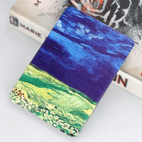 No.5 Smart cover чехол для Amazon kindle Paperwhite 4 выпущен 10th E-читатель ультра тонкий 6 дюймов kindle paperwhite 4 Ван Гог чехол - Цвет: No.5