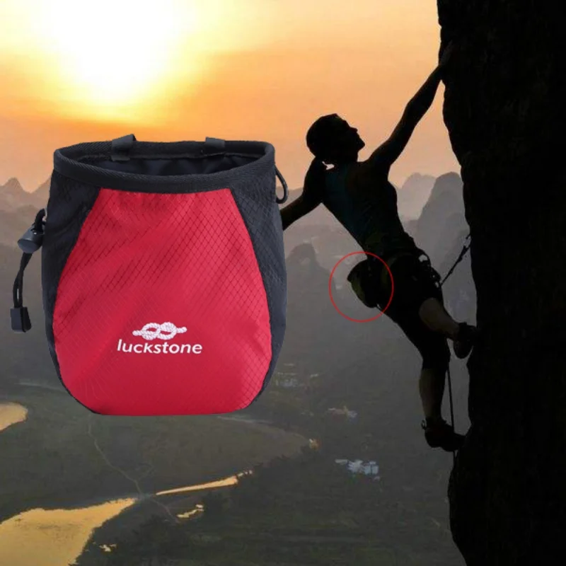 

Sports Beach Bag Climbing Bag Outdoor Fitness Gymnastics Anti-skid Powder Storage Waist Bag And Adjustable Belt