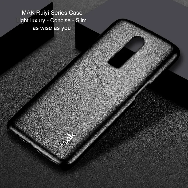 Oneplus 6 кожаный чехол IMAK Ruiyi Series свет роскошный тонкий простого фасона из