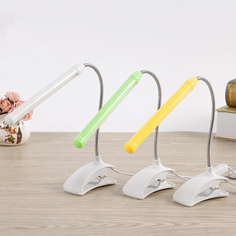 5 в USB Led Настольная лампа с зажимом настольная Гибкая 13 светодиодов для