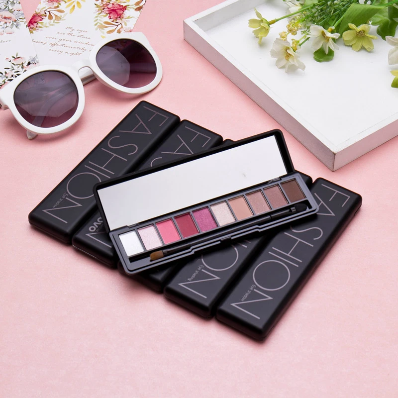 10 Цвета тени для век Палитры Glamorous Смоки Тени Shimmer Макияж комплект по focallure Для