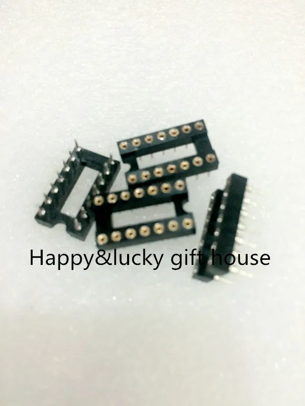 YYT 34PCS/Stick 14P seat hole chips base IC socket DIP-14 | Обустройство дома