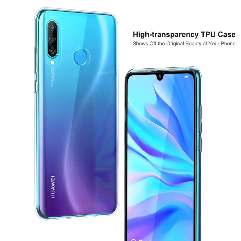Ultra Slim Clear Transparent Soft Flexible Silicone TPU Phone Case Cover For Huawei P30 Lite Pro P30Pro P30Lite Back Cases Coque |
