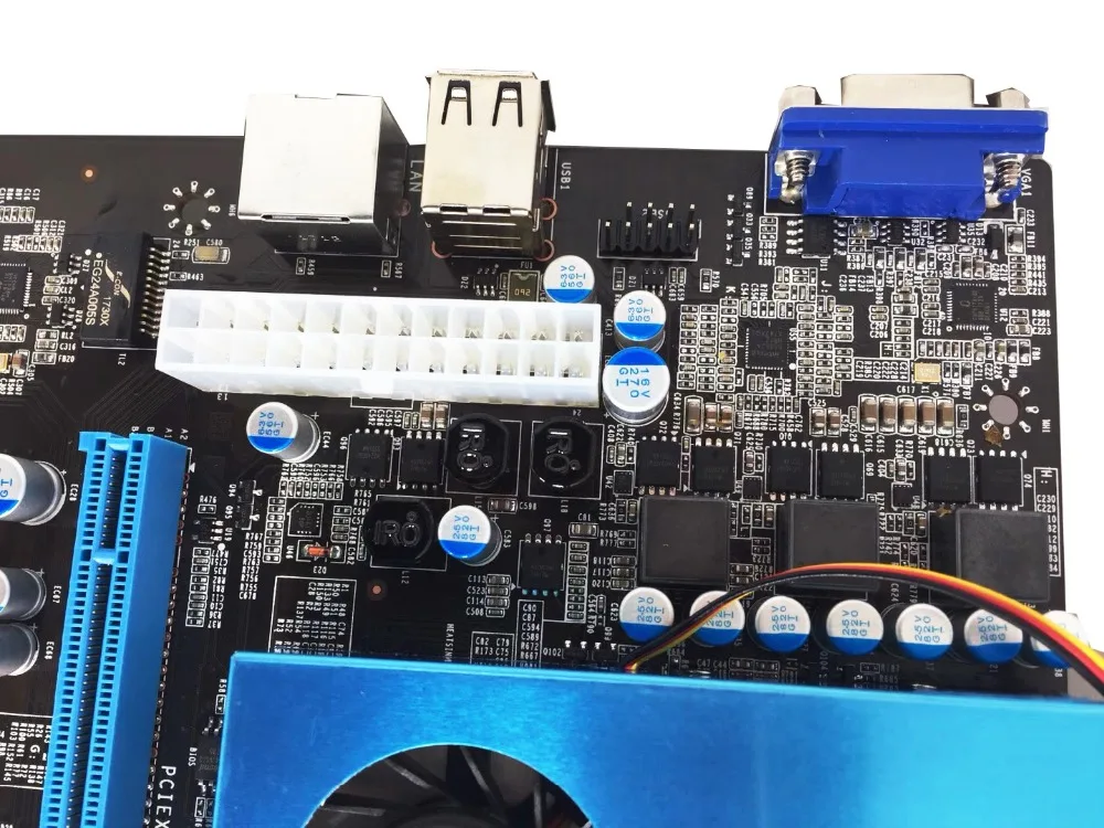 BTC IC6S Mining материнская плата 8 видеокарт PCI Express 16x Слоты DDR4 USB2.0 SATA3.0 VGA 1000 Мбит/с LAN