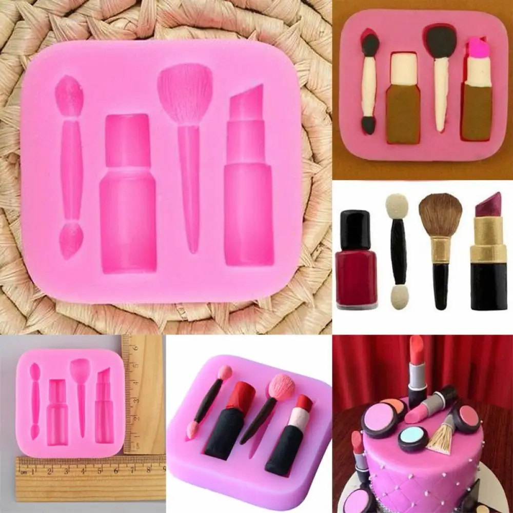 Помады лак для ногтей Форма шоколада DIY Fondant (сахарная) силиконовая форма десерта