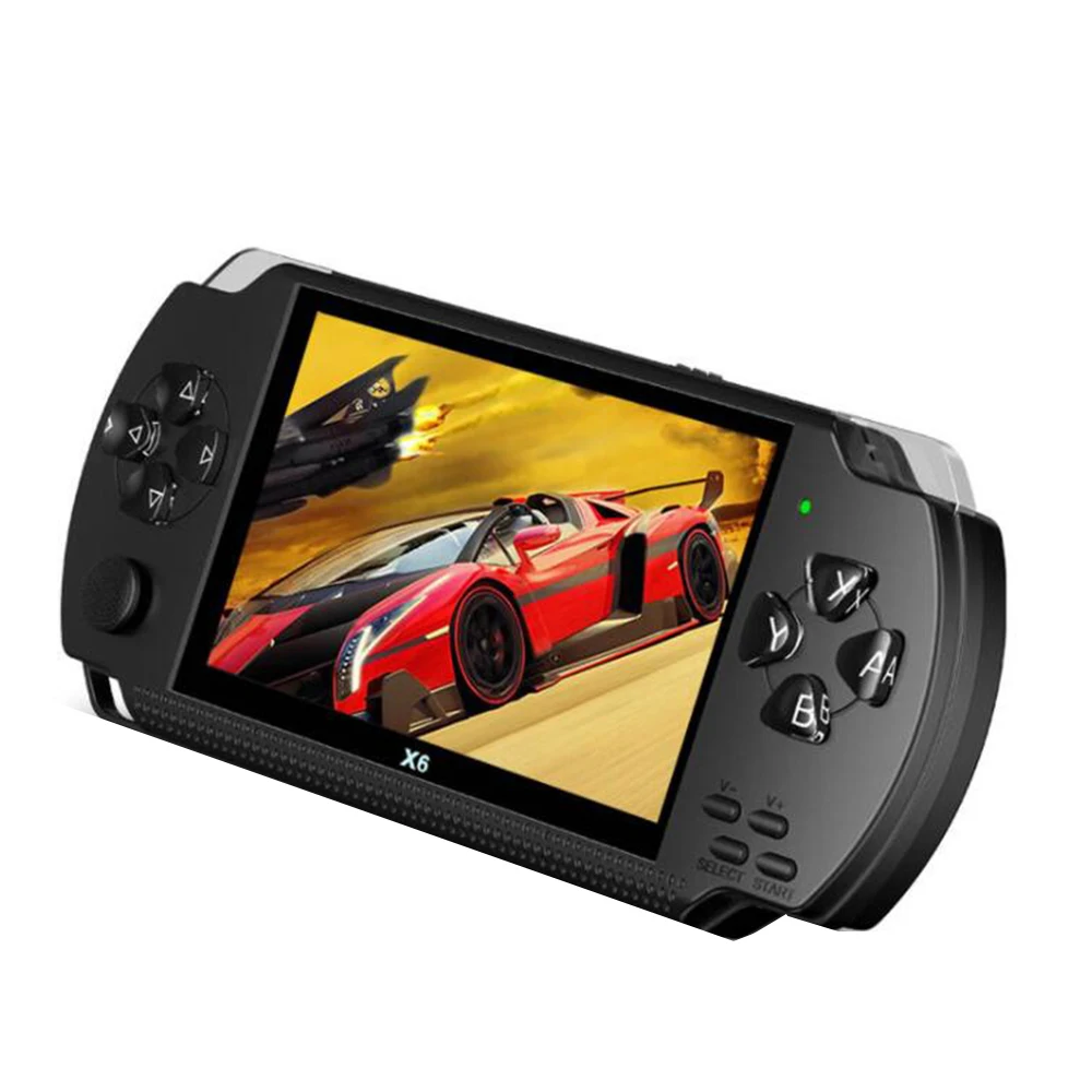 Ручная игровая приставка 4,3 дюйма 64 бита 8 ГБ аркадный Mp5-плеер в стиле ретро карманного игрового автомата X6