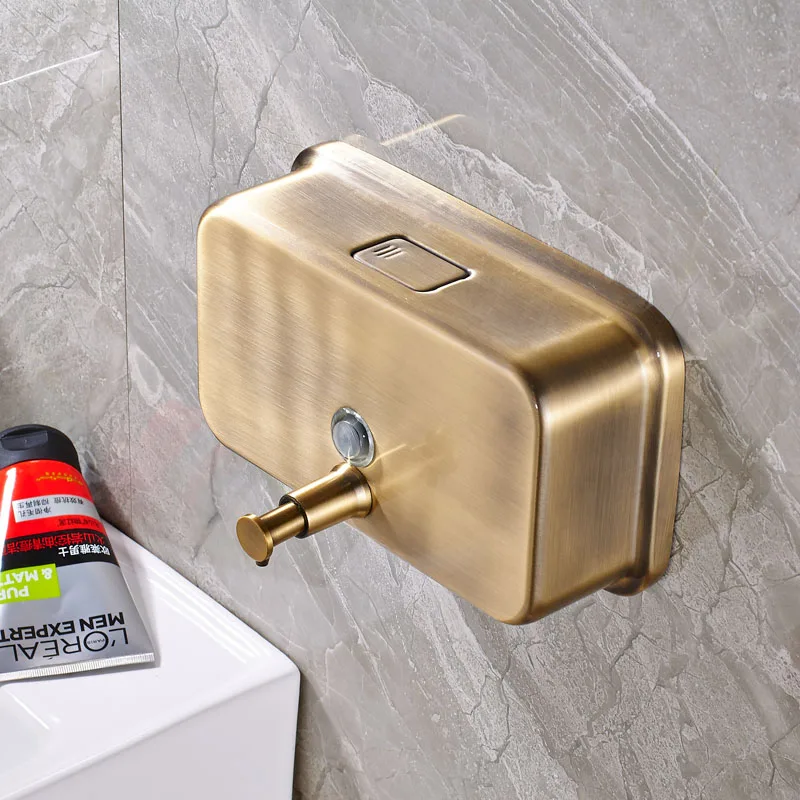 Бесплатная доставка античный латунный диспенсер для жидкого шампуня одиночная