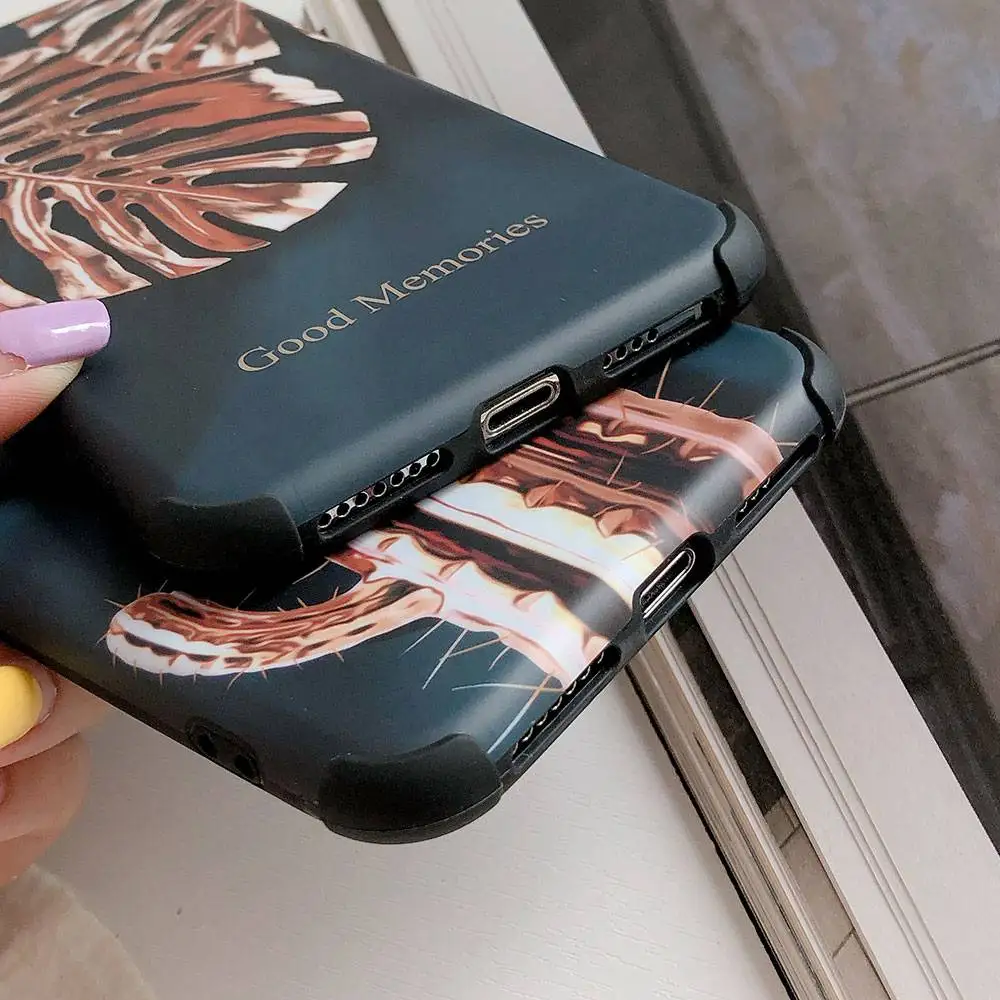 KISSCASE Уникальный Матовый противоударный чехол для iPhone 6 7 8 X XS XR Модный С КАКТУСОМ