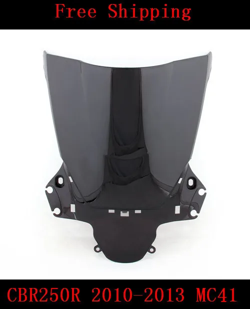 Ветровое стекло для мотоцикла Honda CBR250R 2010 2011 2012 2013 MC41 CBR250 CBR 250R черное|windshield
