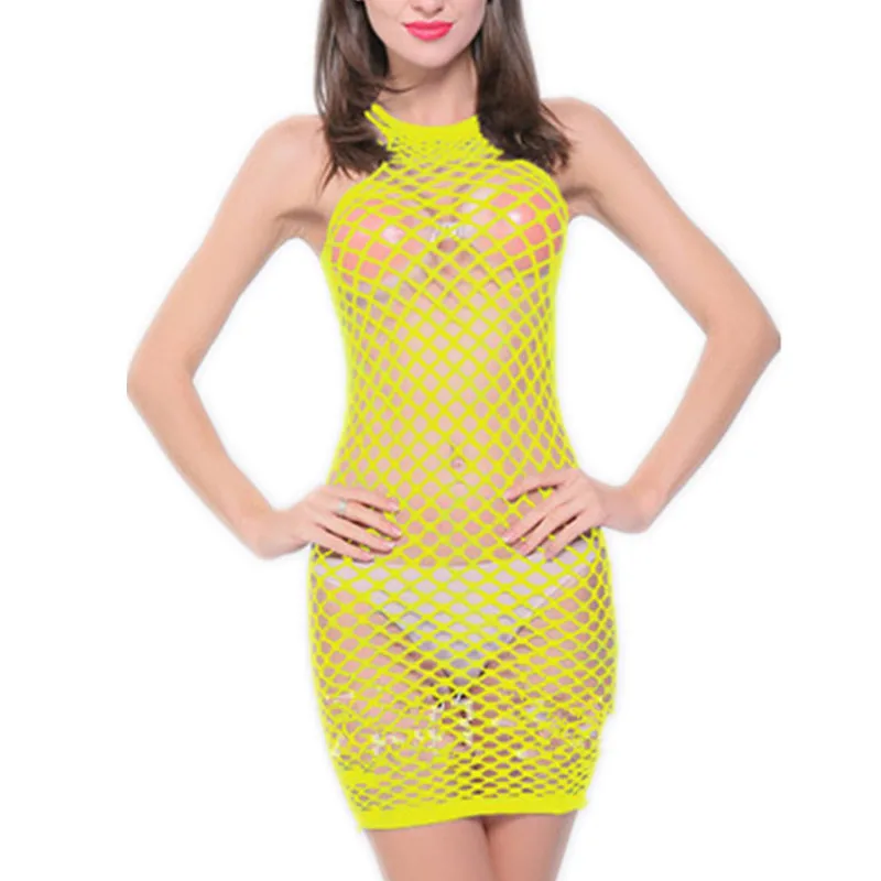 Комбинация Эротическая прозрачная сетчатая одежда для сна сексуальные