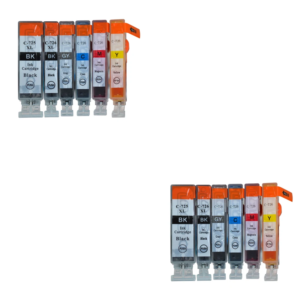 Картриджи с чернилами LuoCai 12X совместимые Canon PGI725 CLI726 PGI 725 CL 726 MG6170 MG6270 MG8170 MG8270 для