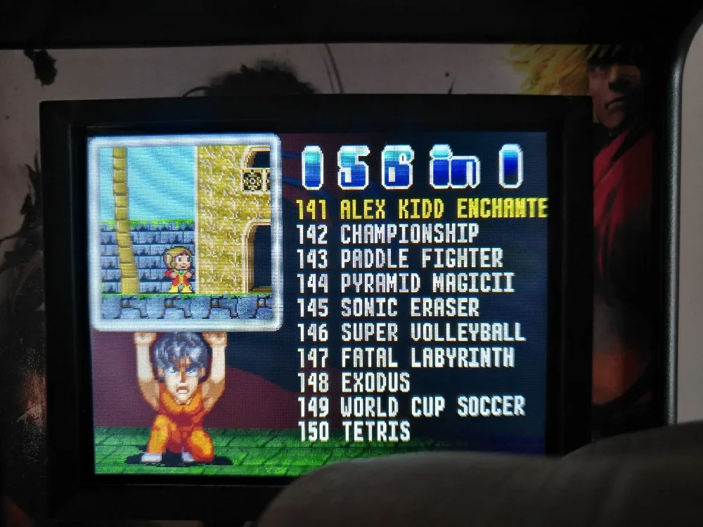 156 игр для sega Megadrive ретро мини аркадная игровая консоль с 2,8 дюймовым красочным дисплеем перезаряжаемая батарея AV выход на ТВ
