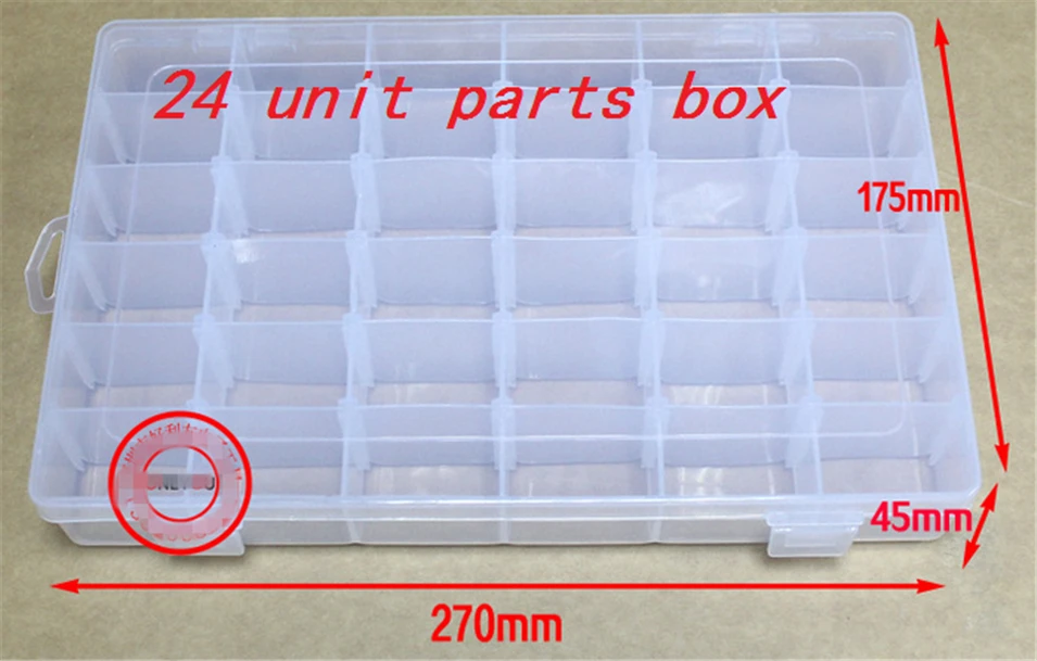 Ящик для электронных запчастей с 36 решетками многофункциональный ящик хранения
