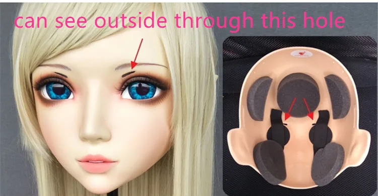 NEW-27) реалистичные вечерние куклы для Хэллоуина BJD маска-Аниме Косплей киг аниме силиконовые маски косплей Кигуруми крест комод