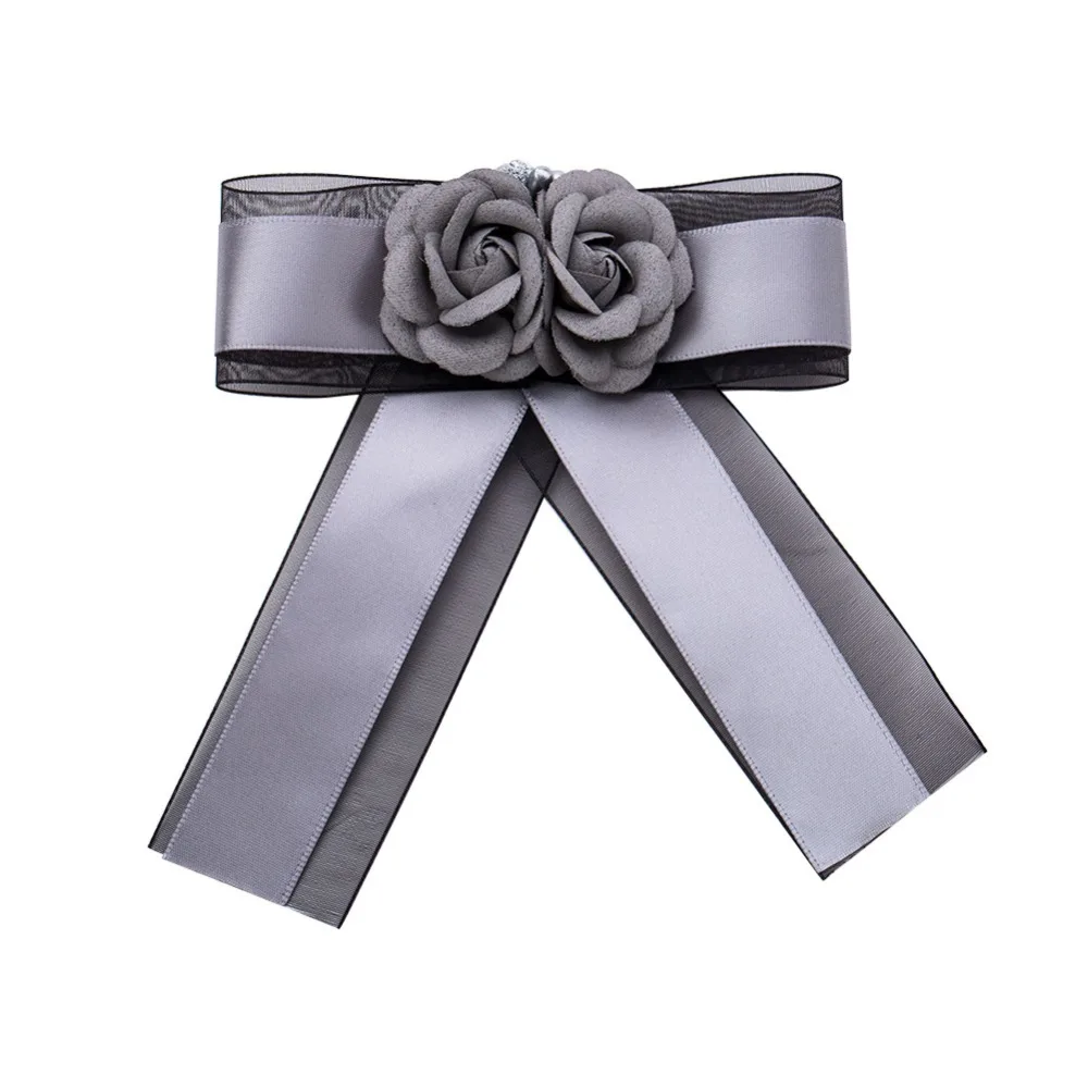 Meidi Милая рубашка с бантом галстук-бабочка брошь заколки-бантики Кружевной