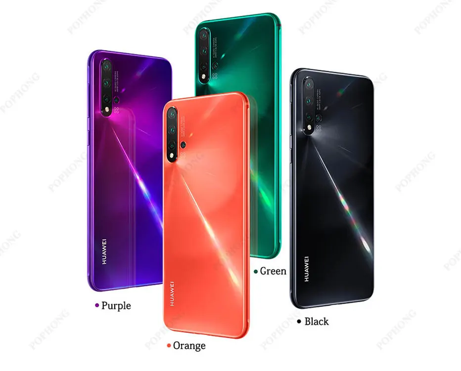 huawei Nova 5 pro, 8 ГБ, 128 ГБ, мобильный телефон, четыре ядра, 6,39 дюймов, OLED, Android 9,0, 3500 мАч, встроенный экран, отпечаток пальца, Google play