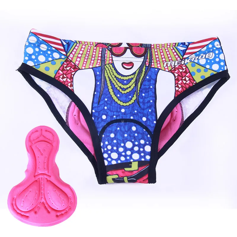 Meikroo целующиеся Велосипедное нижнее белье трусы с силиконовой стелькой женские