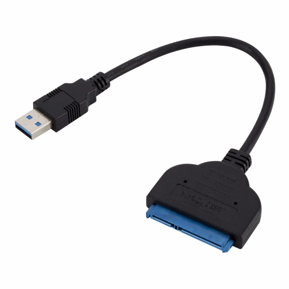 Горячая Распродажа 1 шт. адаптер USB 3 0 к Sata кабель-конвертер 22pin SataIII USB3.0 адаптеры