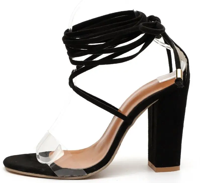 Прямая поставка; женская обувь; chaussure; перекрестная шнуровка; zapatos mujer; женские летние босоножки; женские туфли-лодочки на высоком массивном каблуке