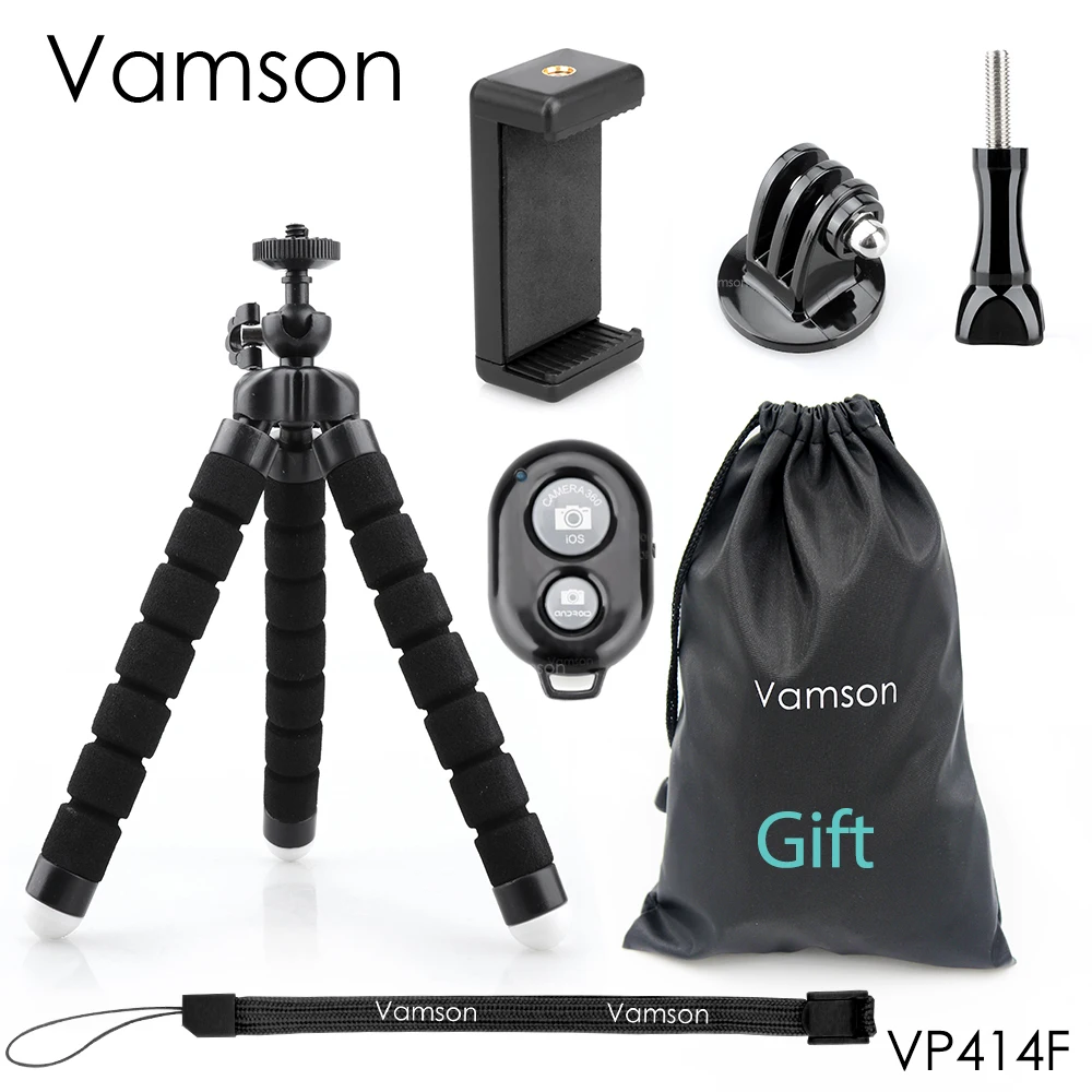 Vamson мини штатив для телефона Гибкая ножка Gorillapod Осьминог штатив для мобильного телефона камера для iphone для Xiaomi для samsung VP414F - Цвет: VP414F