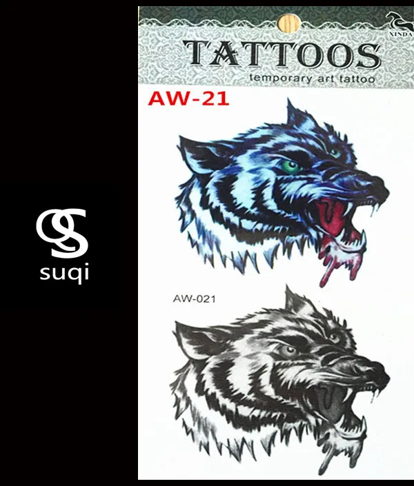 3 d татуировки боди-арт тату волк макияж Индийское Божество водонепроницаемый