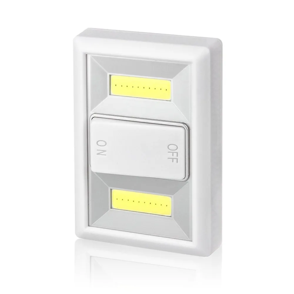 LED Lamp with ON/OFF Switch Wall Light Battery Operated Small Night Cabinet Hallway Kitchen Emergency | Лампы и освещение