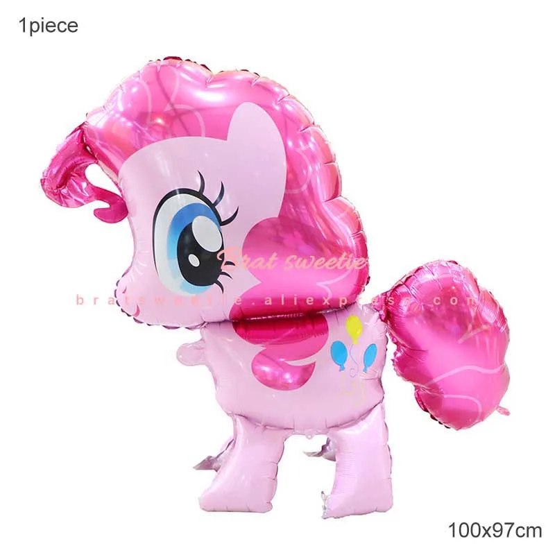 100x97cm unicorn 150 см розовая маленькая лошадка, фольгированные воздушные шары-единороги, животные, Гелиевый шар, единорог, с днем рождения, украшения, принадлежности, детские игрушки - Цвет: 100x97cm unicorn