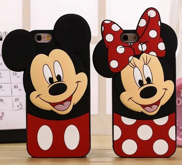 SYCASE 3D Cartoon Minnie Cat Coffee Cup Soft Silicone Case For iPhone 6 6S Plus 8 7 X Xr Xs Max case funda Couple Cover Ms |