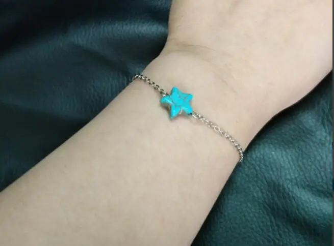 Мужской и женский браслет из натурального синего камня sl 0107 2018|bracelets female|alloy