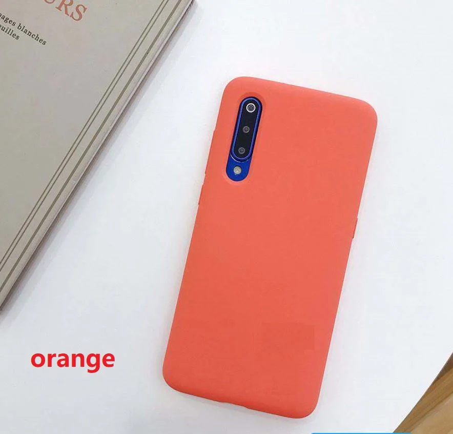 orangr Чехол для телефона s, для iPhone 7, 8, 6, 6s Plus, жидкий силикон, мягкий ТПУ капа, Fundas, чехол для iPhone XS Max, XR X, чехол, противоударный - Цвет: orangr