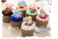 200 pcsboxes 2022 hot saleparty supplies wedding favors and gifts wholesale microfiber high absorbent teddy bear cake towel