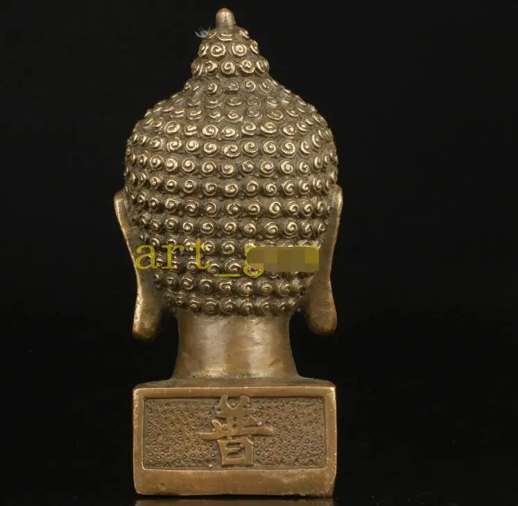 Buddhism Seal Brass Statue Buddha'S Light Shines Chinese Vintage | Дом и сад