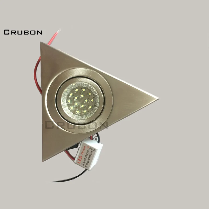 Маленькие треугольные светодиодные светильники CRUBON для шкафа бесплатная