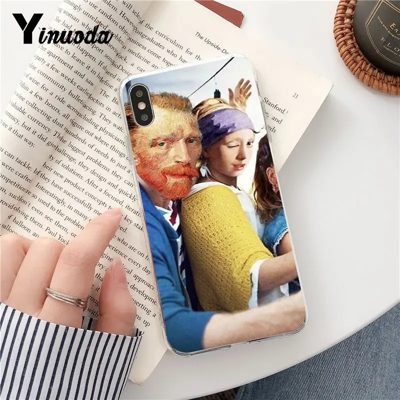 Чехол Yinuoda Van Gogh Mona Lisa прозрачный мягкий чехол для телефона iPhone 8 7 6 6S Plus 5 5S SE XR X XS MAX |