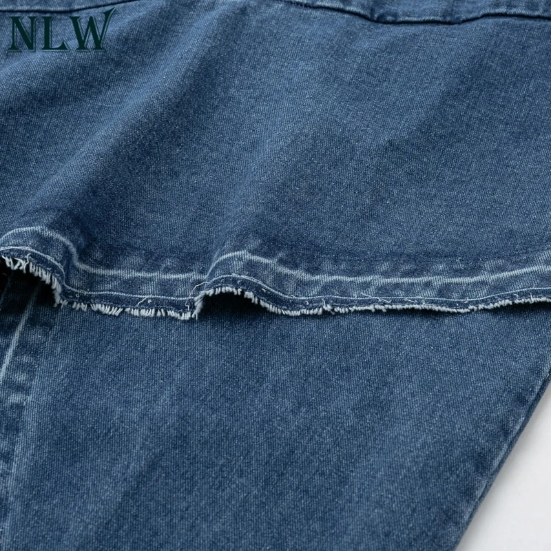 NLW Лето 2019 г. Мода Высокая талия синие джинсы для женщин юбка женская обычная