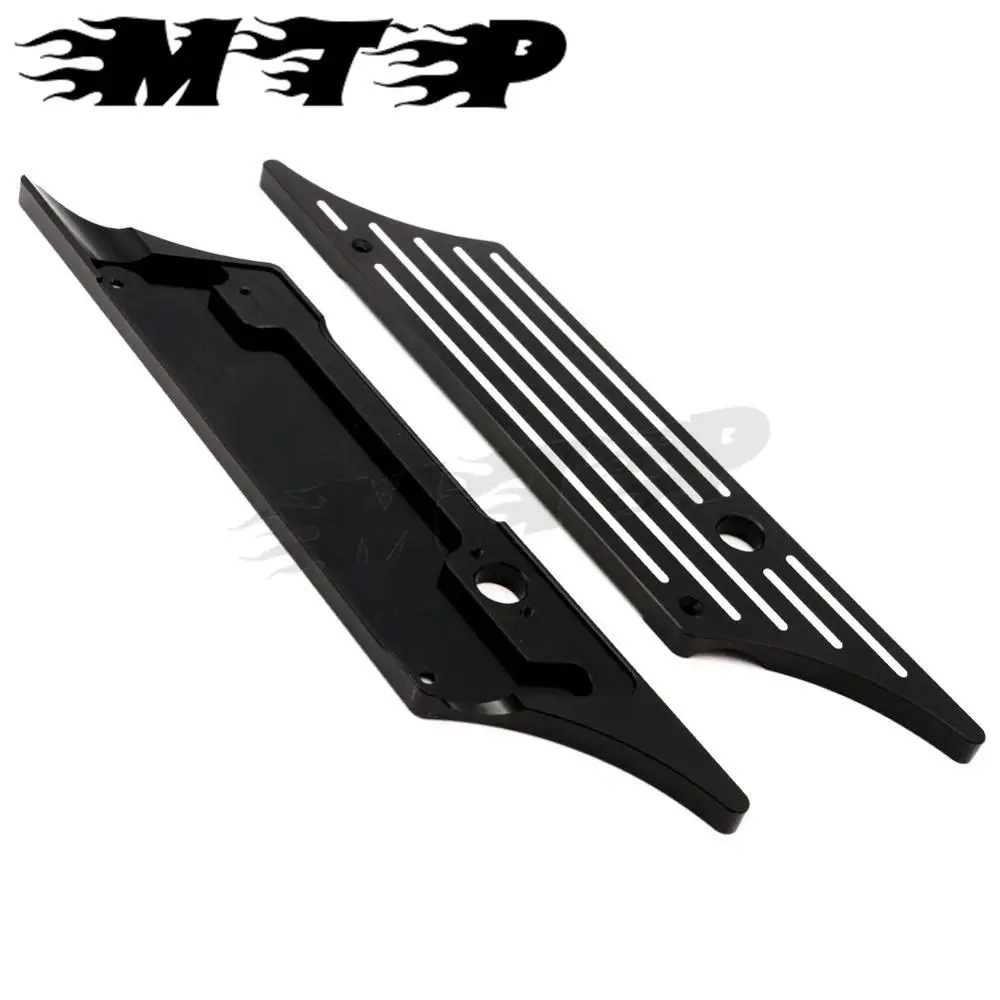 Хромированный/черный чехол сумка с ЧПУ для крепления на седле защелка Harley Touring Road