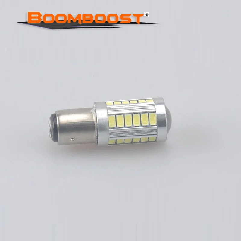 

2 шт., Автомобильные светодиодные лампы 12 В 4 Вт 33SMD 5630 5730 BA15S P21W