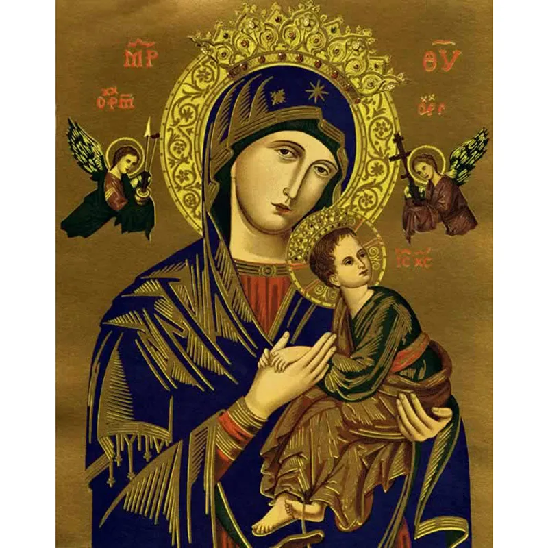 NEW 5D Diy diamond painting cross stitch Mother baby Full Square Round Diamond embroidery religion Rhinestone Mosaic Crafts | Дом и сад