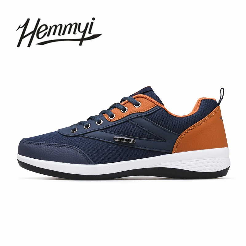Hemmyi 2018 summer new breathable men casual shoes simple male adult mens sneakers blue/black/white chaussure homme | Обувь