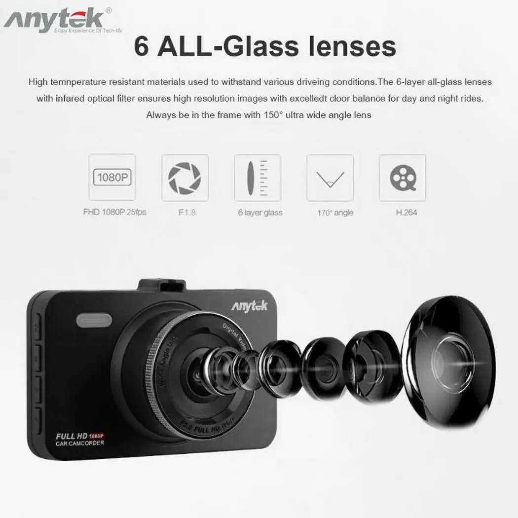 Авто авторегистратор 1080 P камера 2 4 &quotHD экран Dash Cam циклическая запись вождения