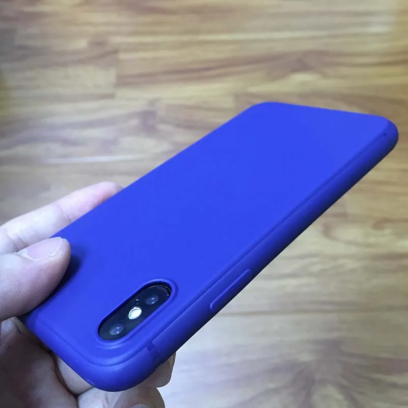 Матовый Силиконовый чехол ярких цветов из ТПУ для iPhone XS Max XR 7 8 Plus 6 6s X 5 5S SE