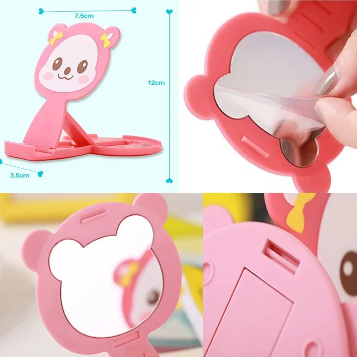 Cartoon Small Raccoon Cellphone Holder Tablet Support Bracket With Mirror | Мобильные телефоны и аксессуары