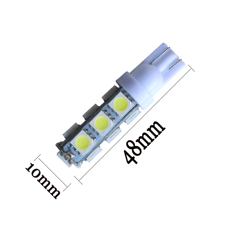 50 шт. суперъяркие светодиодсветодиодный лампы T10 5050 194 168 W5W 13 SMD | Автомобили и