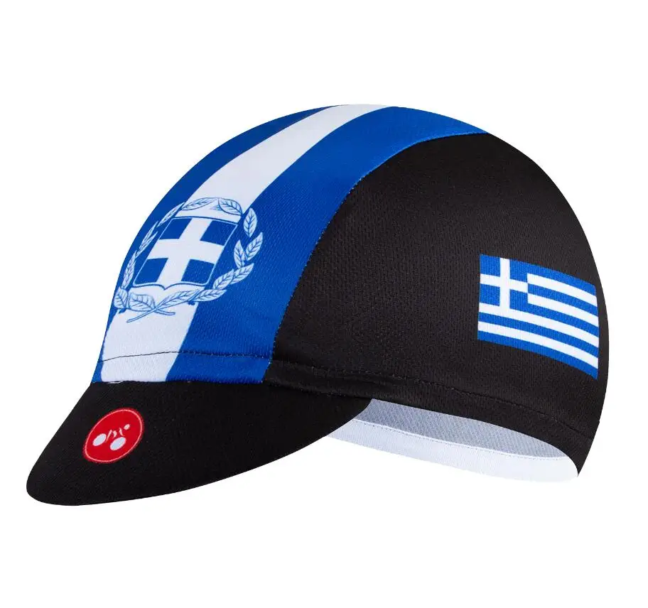 Greece Велосипедная Кепка, велосипедная шапка для мужчин и женщин, Солнцезащитная УФ велосипедная одежда, бандана, шлем пирата, Польша, Бразилия, Колумбия, Испания, США, Греция, Мексика, Новая Зеландия - Цвет: Greece