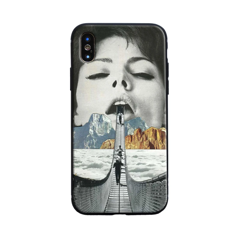 7 soft case Винтажный художественный эстетический ТПУ Мягкий силиконовый чехол для телефона чехол для iPhone 5S 6 6s 7 8 Plus X XR XS MAX 11 pro max - Цвет: 7 soft case