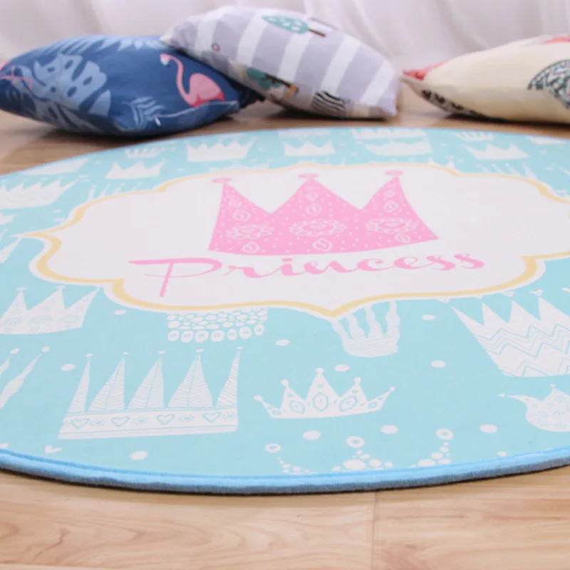 Принцесса Корона области коврики и ковры для детей детские дома гостиная круглая
