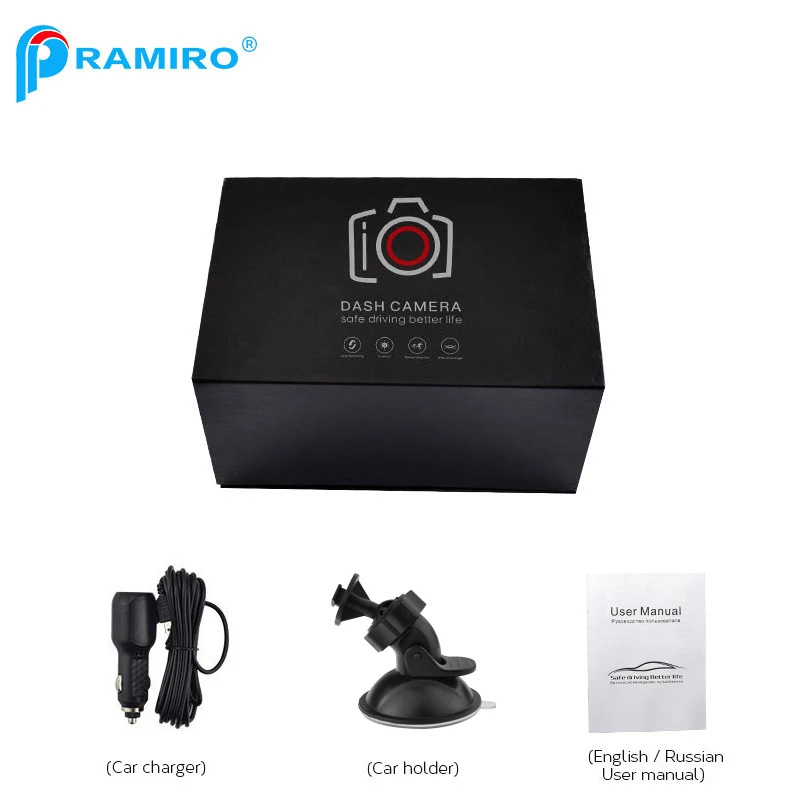 PRAMIRO Car DVR Camera Real FHD 1080P Driving Recorder 3 inch IPS Display Dashcam Parking Monitor Registrar Support Night Vision |