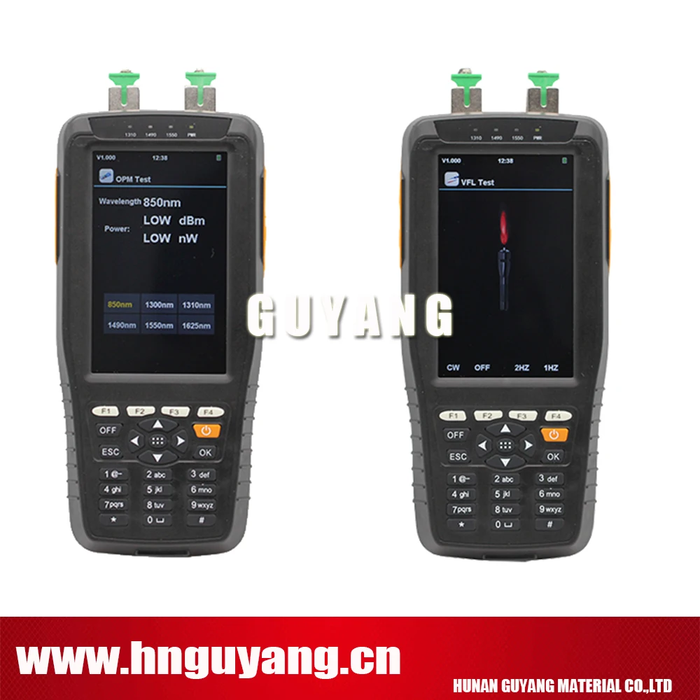 Сетевой инструмент для строительства и обслуживания оптических сетей GUYANG HN70B PON Power Meter (оптический мощностной метр + опциональный VFL).
